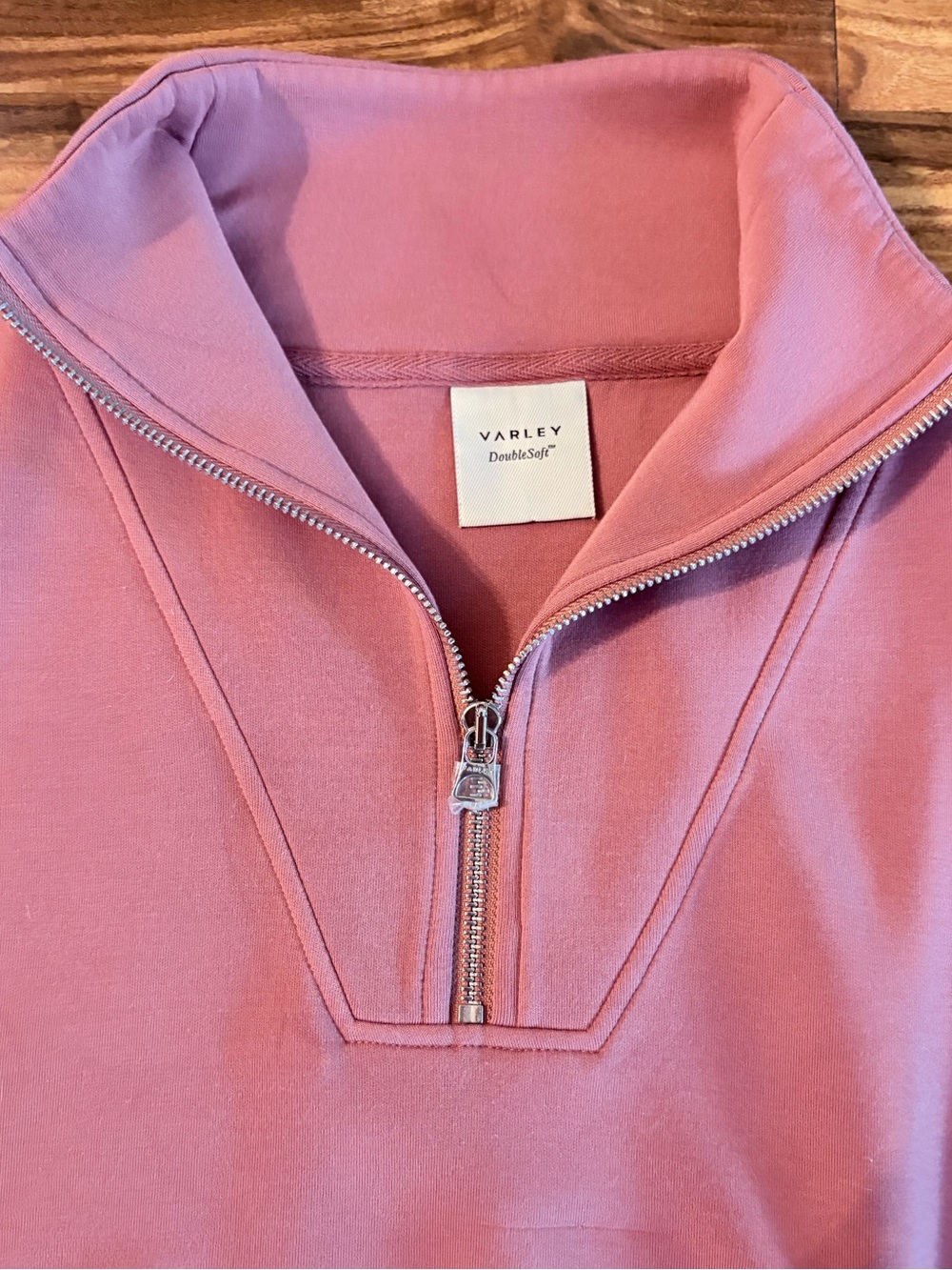 Varley Hawley Half Zip Women’s Sweatshirt In Terracotta Mauve Small S - Picture 9 of 12